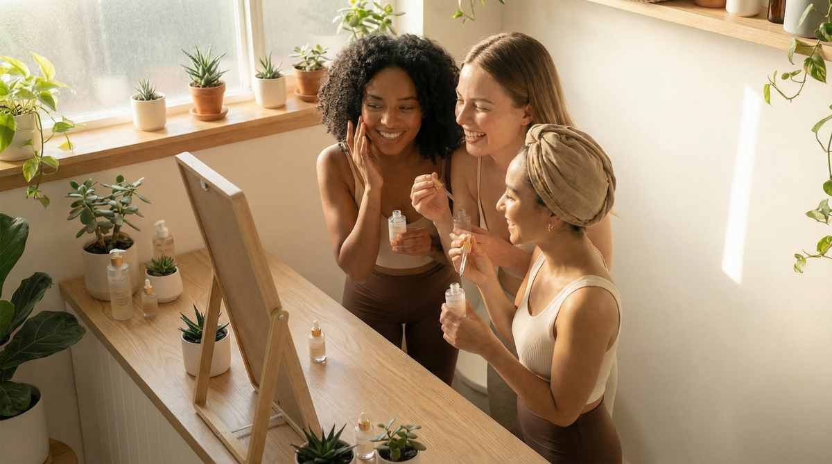 Strahlend schöne Haut und ein ebenes Hautbild mit den klinisch getesteten Skincare Essencen von Skeina