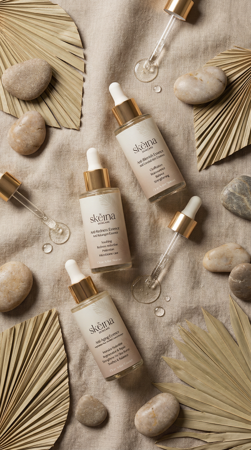 Unsere Skincare lässt Ihre Haut entspannen und endlich wieder aufatmen. Eine gesunde Hautbarriere schaffen mit Skeina. 